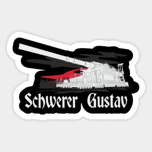 German super-heavy railway gun Schwerer Gustav (Dora) Sticker